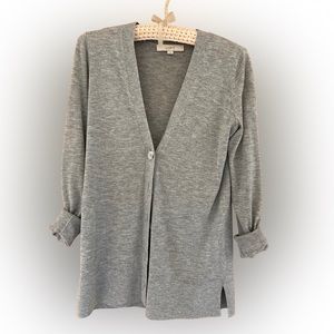 Loft women’s boyfriend cardigan, NWOT, size small, gray